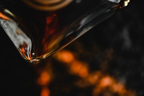 Close-Up Shot of a Bottle of Alcoholic Beverage