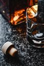 Close-Up Shot of a Bottle of Alcoholic Beverage