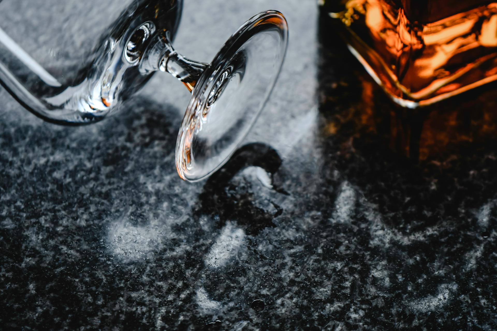 Close-Up Shot of a Bottle of Alcoholic Beverage