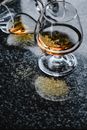 Close-Up Shot of a Glasses of Liquor