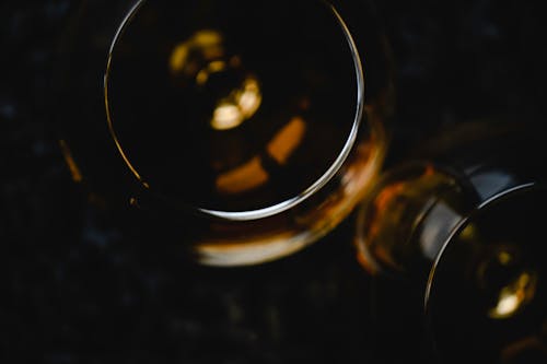 Close-Up Shot of a Glass of Liquor