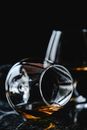 Close-Up Shot of Alcoholic Drink in a Snifter Glass