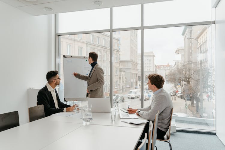 Man Presenting At The Office