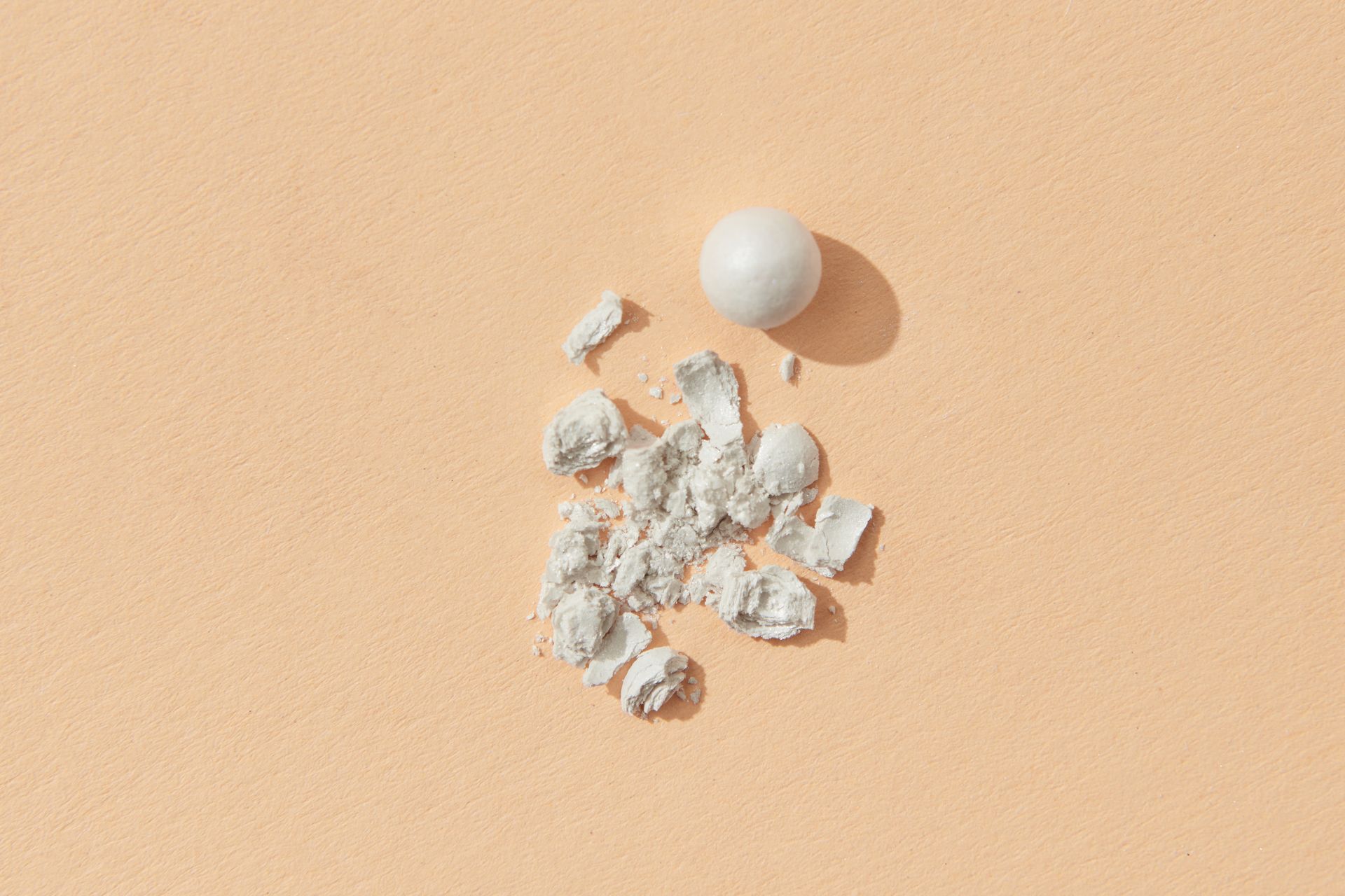 White Powder on Yellow Surface