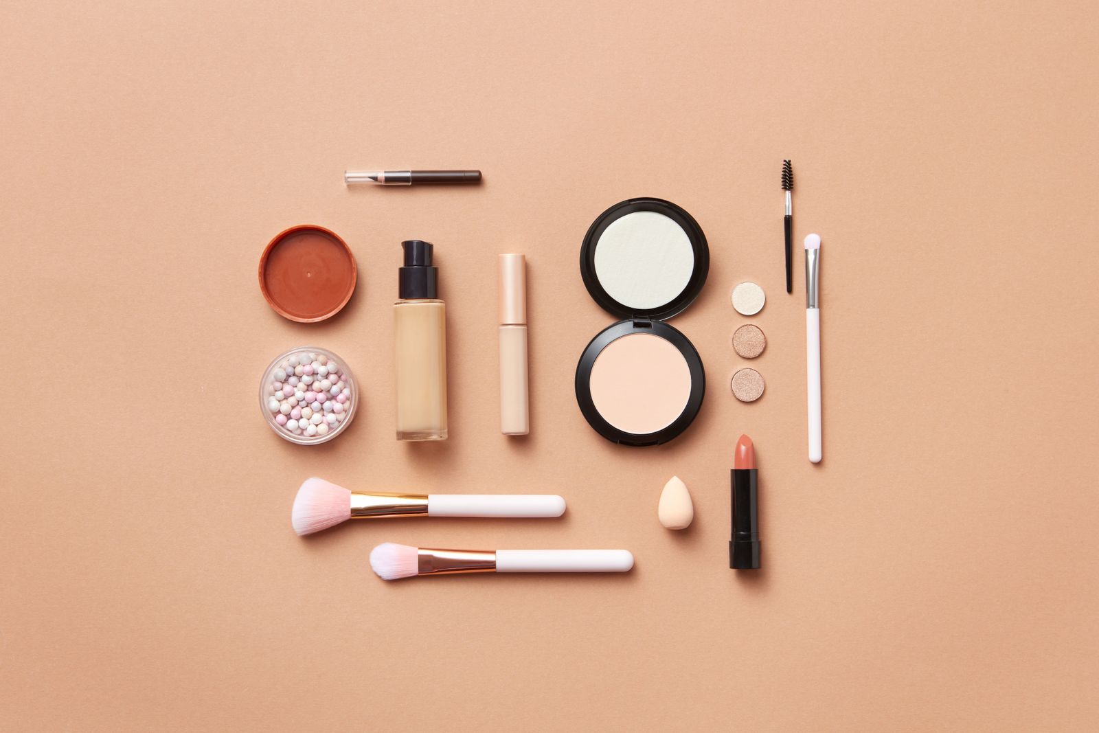 Korean skincare bottles and serum droppers on a marble flatlay, editorial product photography for Korea Beauty Digest weekly curator column