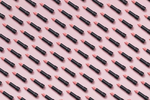 Lipstick against a Pink Background