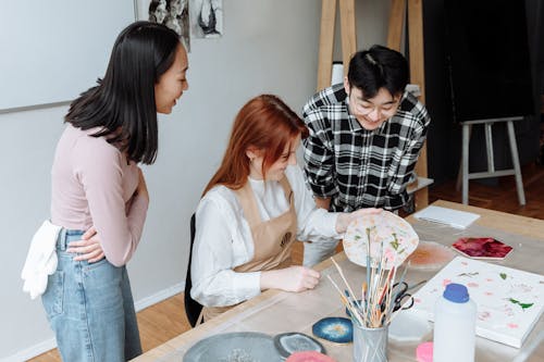 People Inside an Art Studio