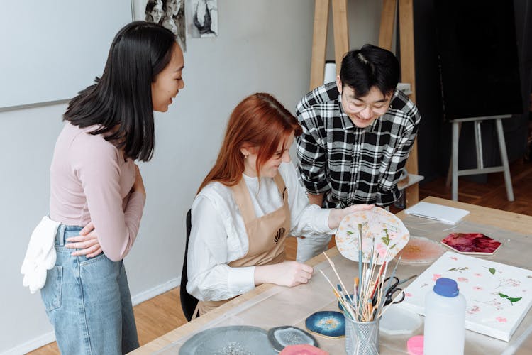 People Inside An Art Studio