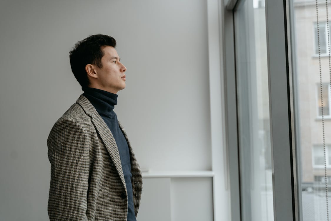 Black turtleneck with clearance white shirt