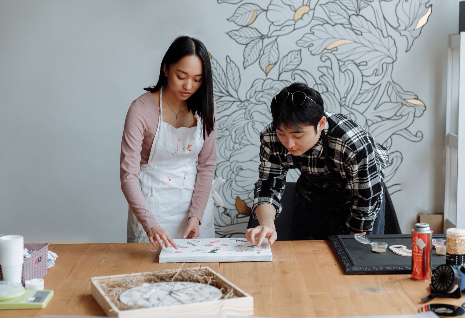 Wallpapering in Bow — a freshly painted, spotless finish