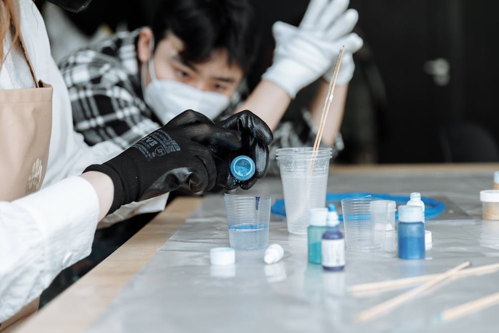 Students in a lab