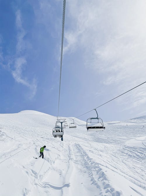 Immagine gratuita di cielo azzurro, montagna, nuvole bianche