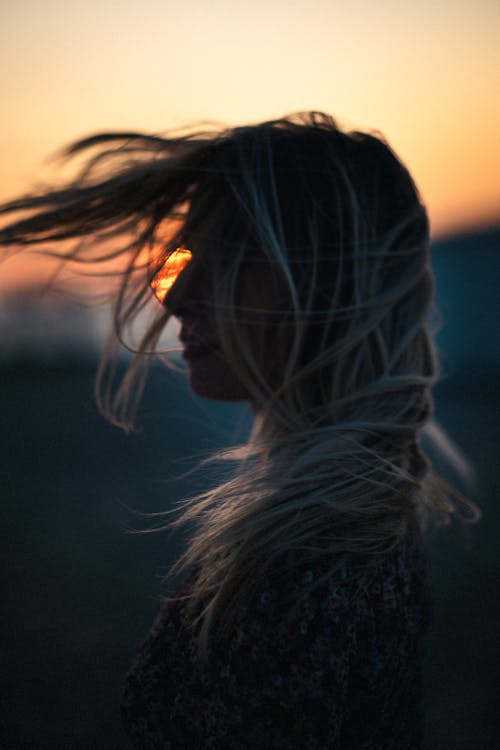 Photo of a Woman's Hair on a Windy Day