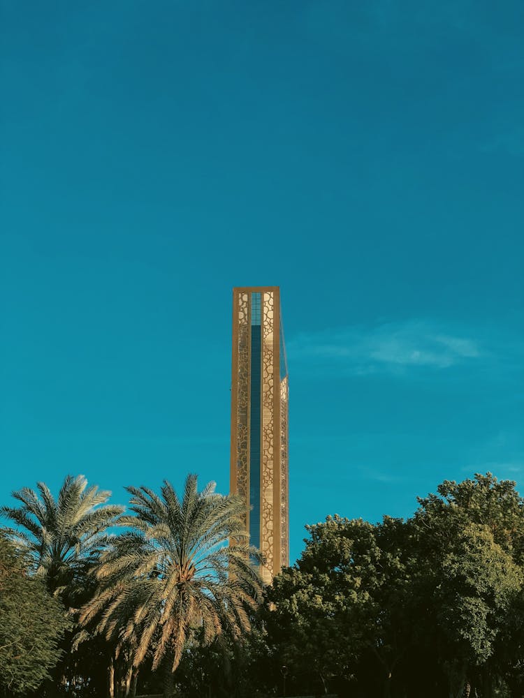 The Dubai Frame Under The Blue Sky 