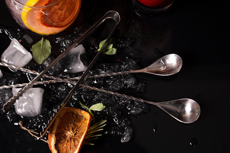 cocktail strainer and bar spoon - best bartender costumes