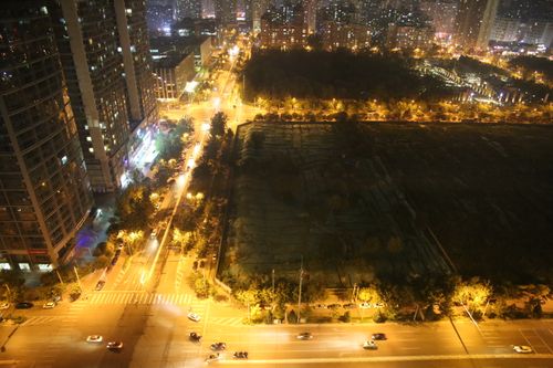 Free stock photo of big city, city at night, street Stock Photo