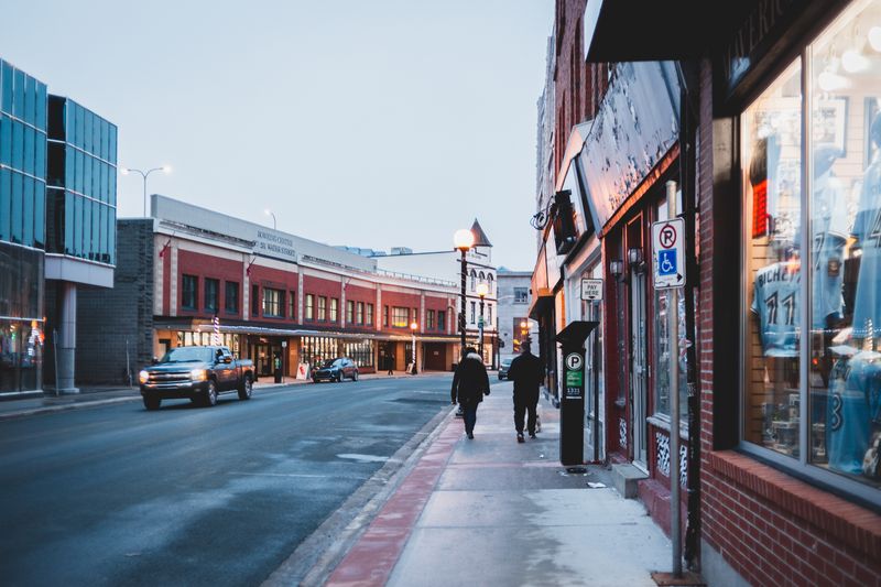 Small town main street shopfronts