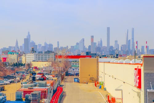 New York Harbor, City in Background