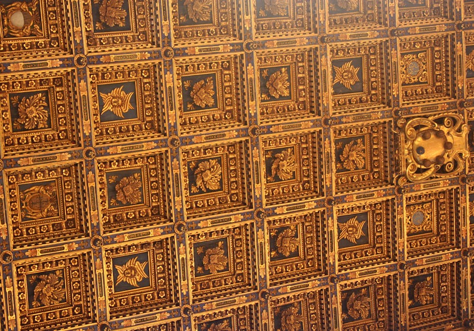 Free stock photo of carved wood, ceiling, church