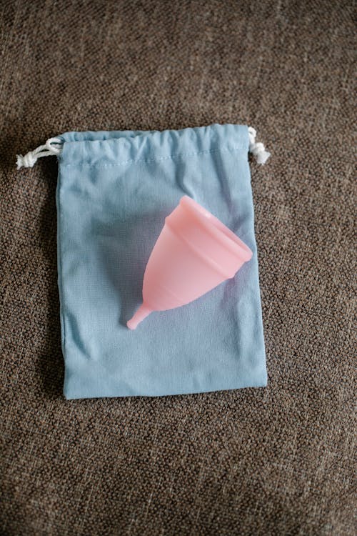 A Menstrual Cup on a Pouch