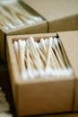 Set of cotton swabs in box