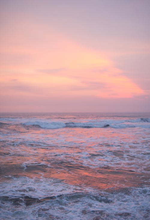 바다 경치, 새벽, 수직 쐈어의 무료 스톡 사진