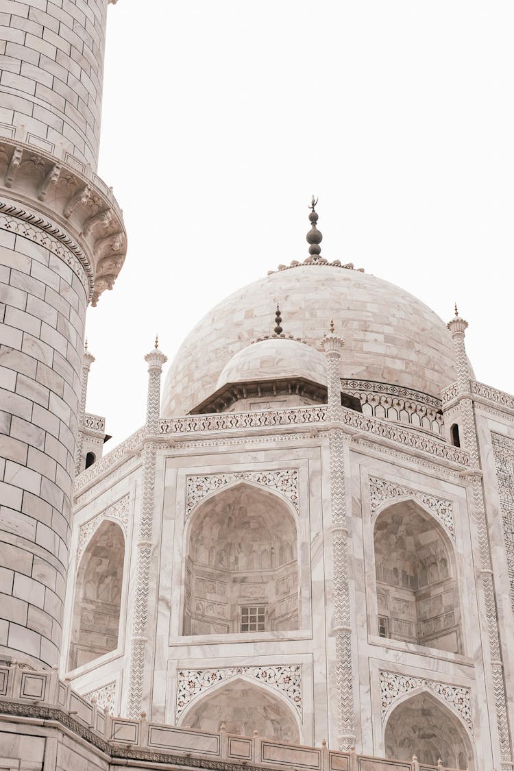 Traditional Stone Mosque On Sky Background