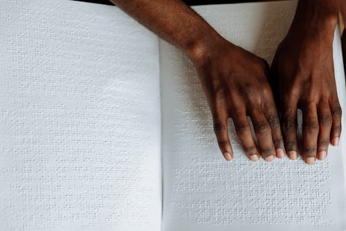 Immagine gratuita di avvicinamento, braille, cecità