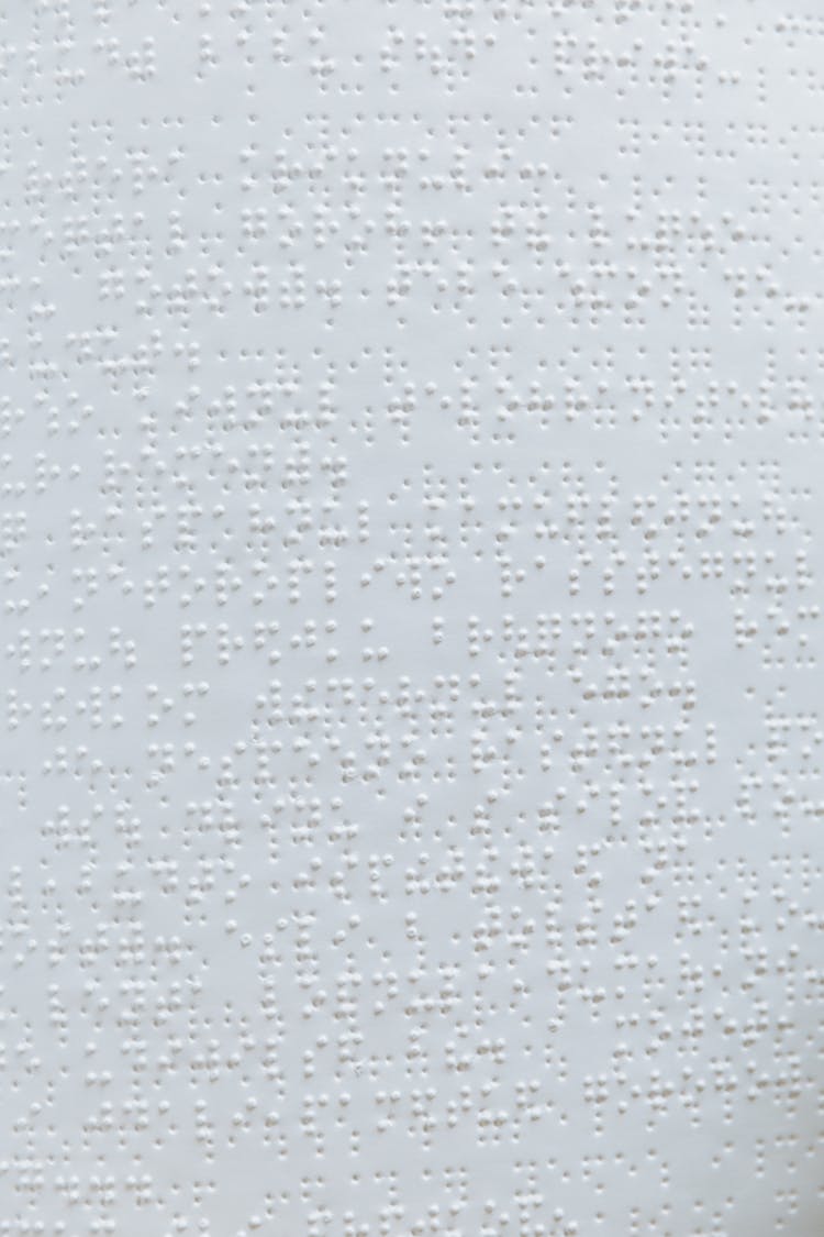 White Braille Paper