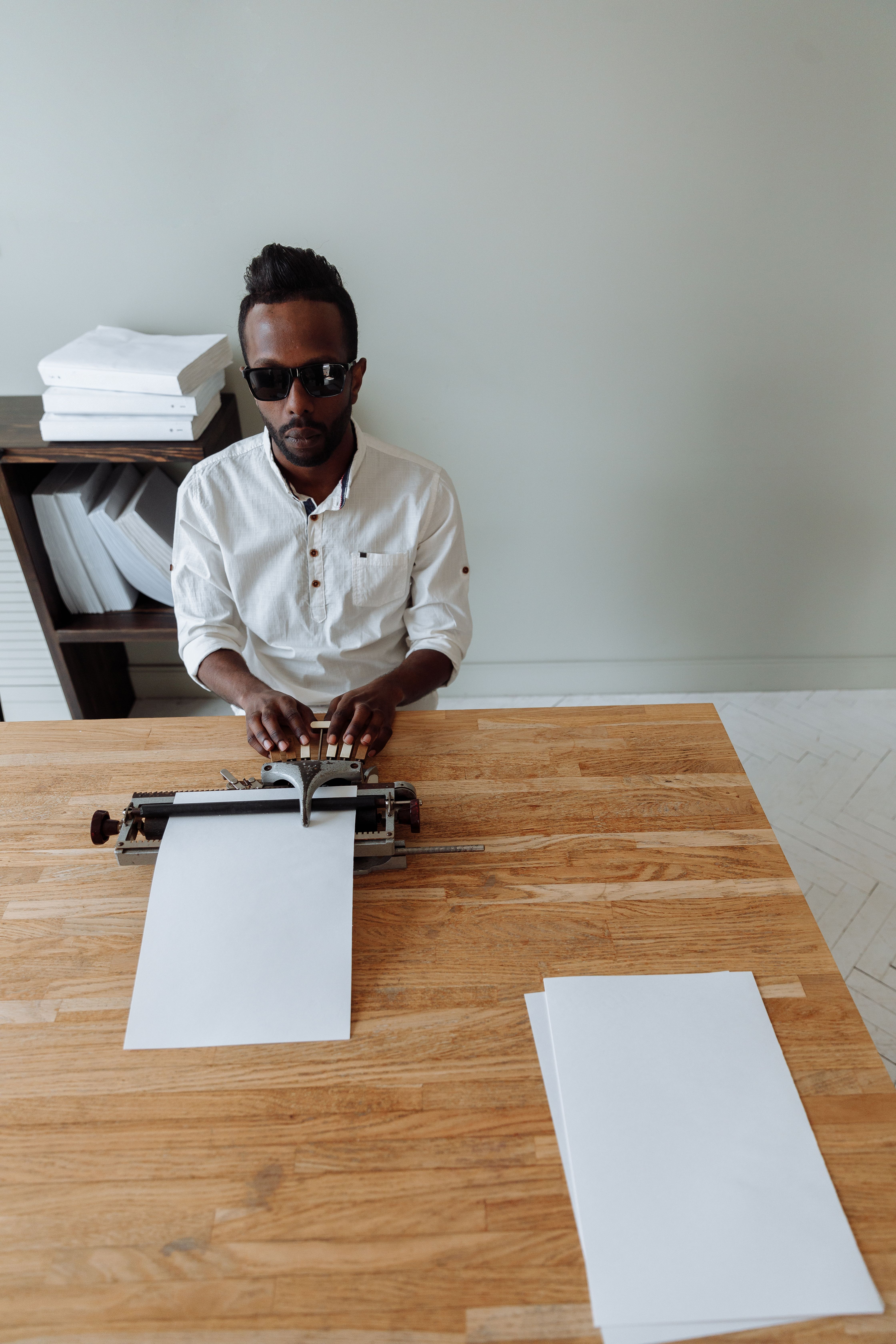 Free stock photo of adult, assistive technology, blind, book, braille ...