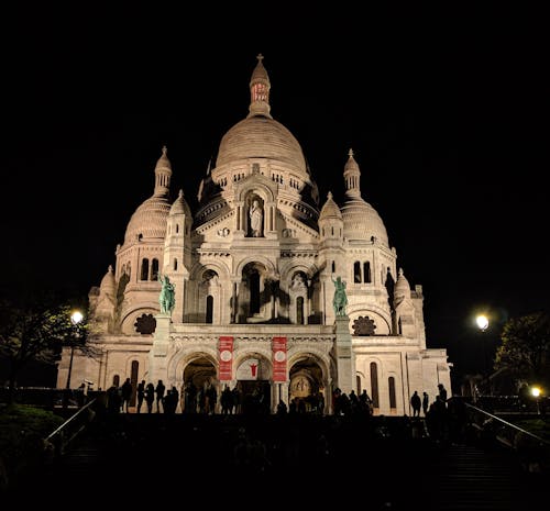 Foto stok gratis Katedral, Paris, sacre coeur basilica