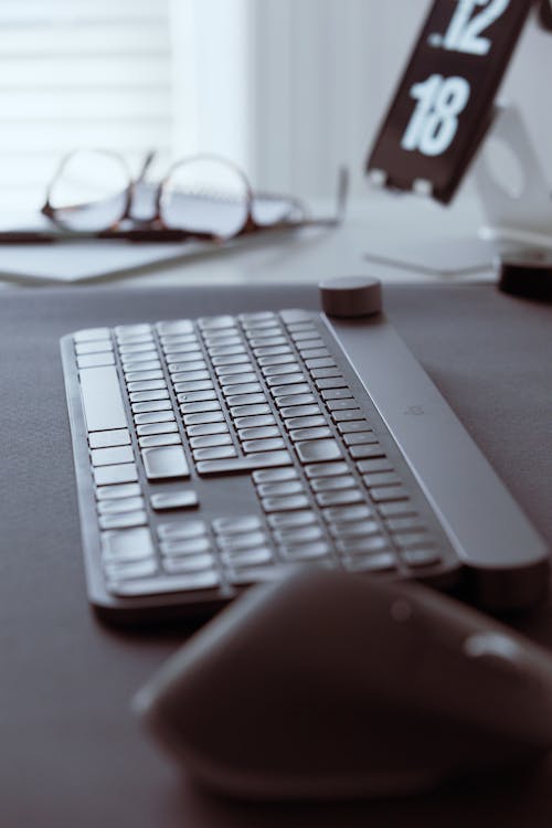 Black Computer Keyboard on the Table