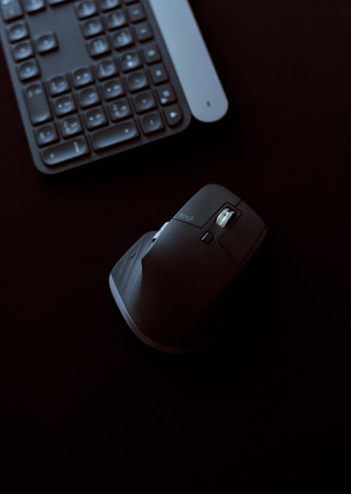 Black Computer Mouse on the Table