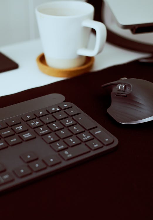 Black Computer Mouse on the Table