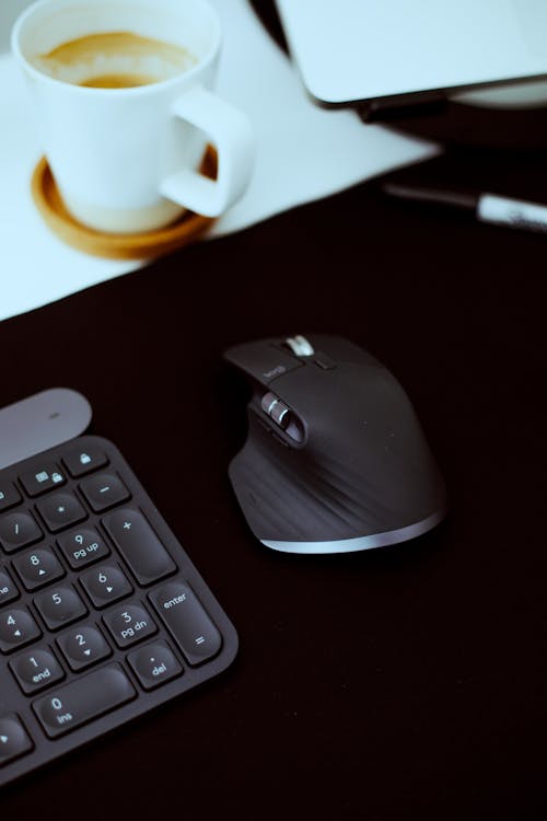 Black Computer Mouse on the Table