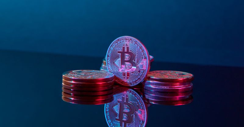 Abstract editorial data-visualization illustration in balanced, blue-toned tones representing AAVE and the broader cryptocurrency market — crypto scenario analysis.
