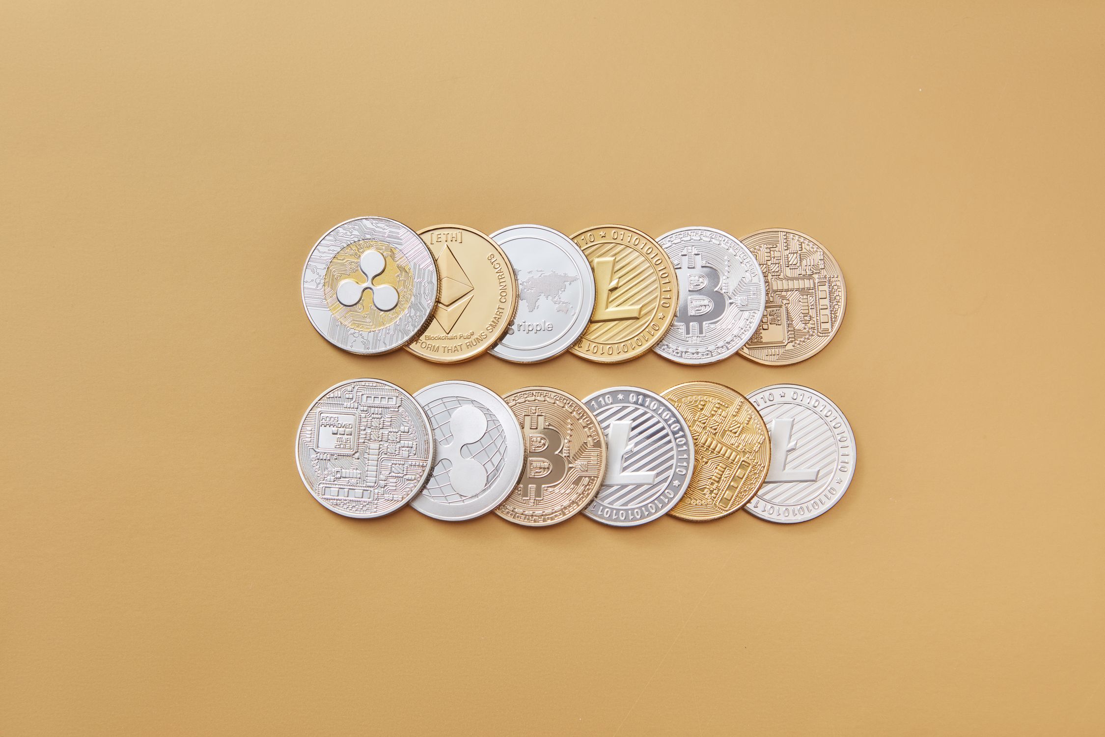 Round Coin Silver and Gold Round Coins · Free Stock Photo