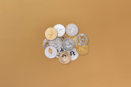 Silver and Gold Round Coins