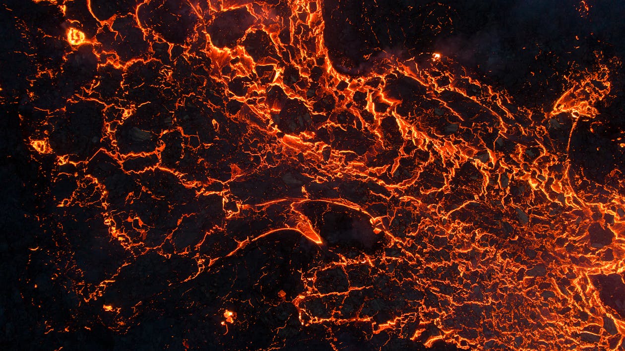 Abstract Image of a Hot Lava Texture