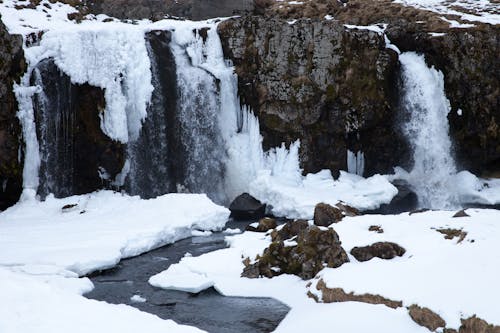 Foto d'estoc gratuïta de a pagès, cascada, congelat