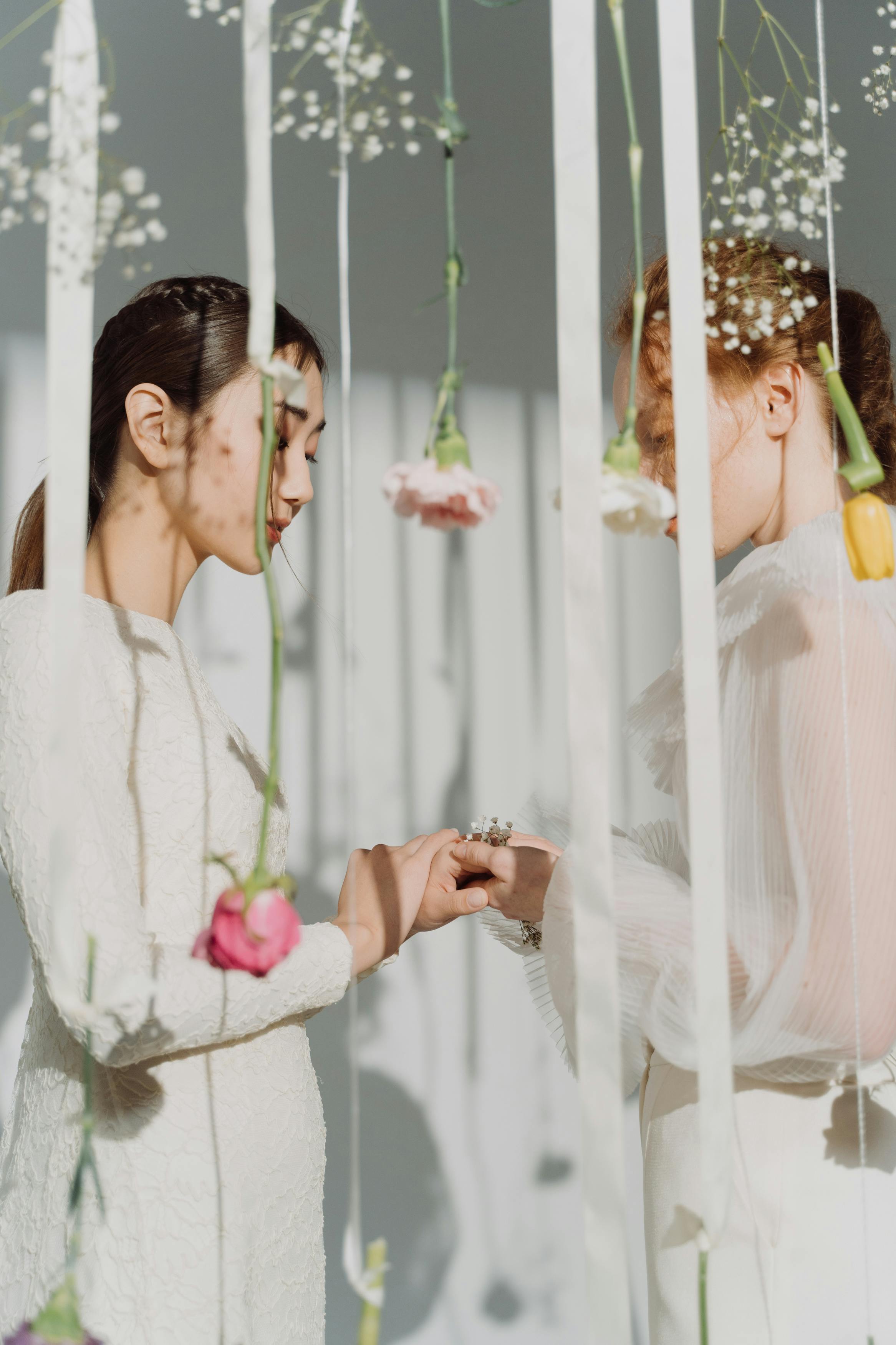 a women having wedding together