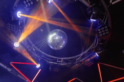 DJ controller glowing in the booth