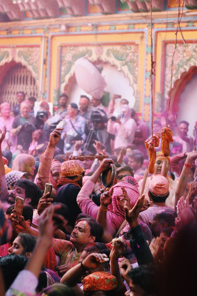 Crowd Of People At A Festival