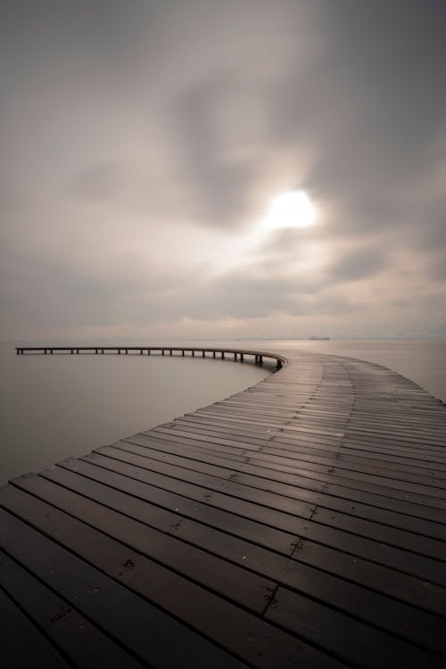 Curvy Wooden Pier 