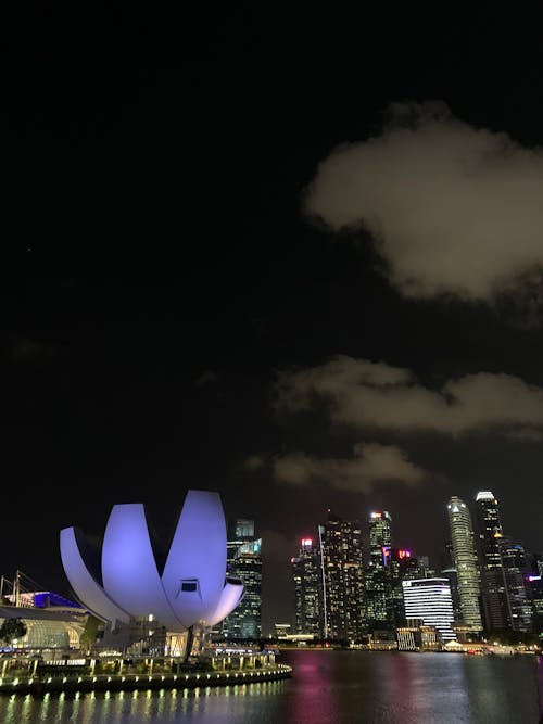 Free stock photo of city night, singapore