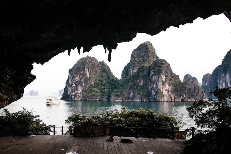 Limestone Karsts At Ha Long Bay