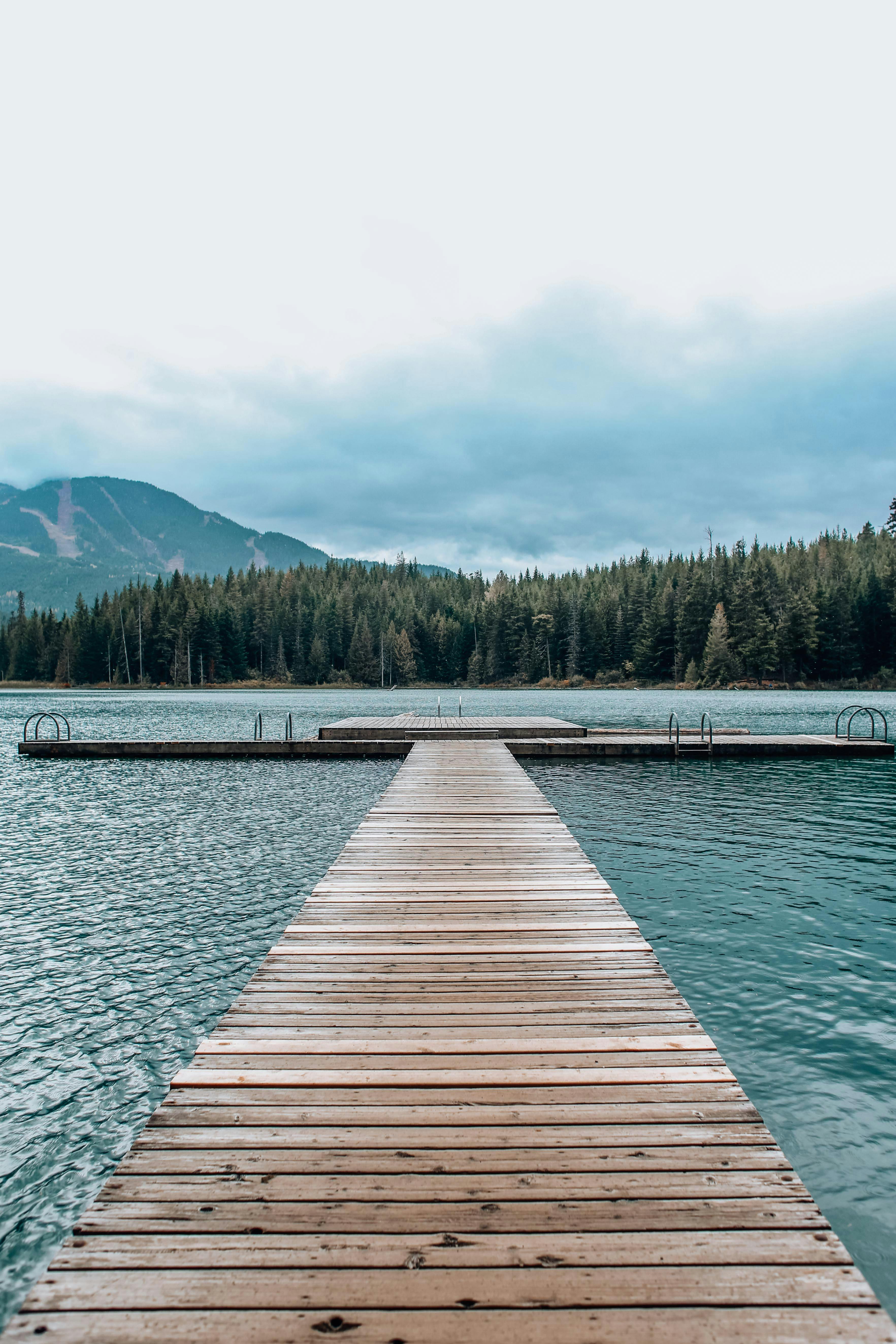 pier on lake