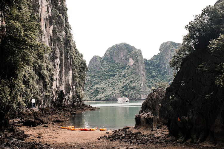 Scenic Shot Of Ha Long Bay