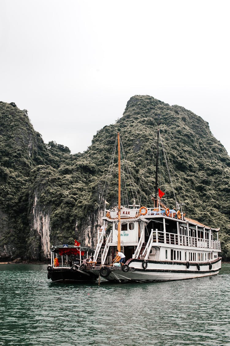 White Boat On The Lake