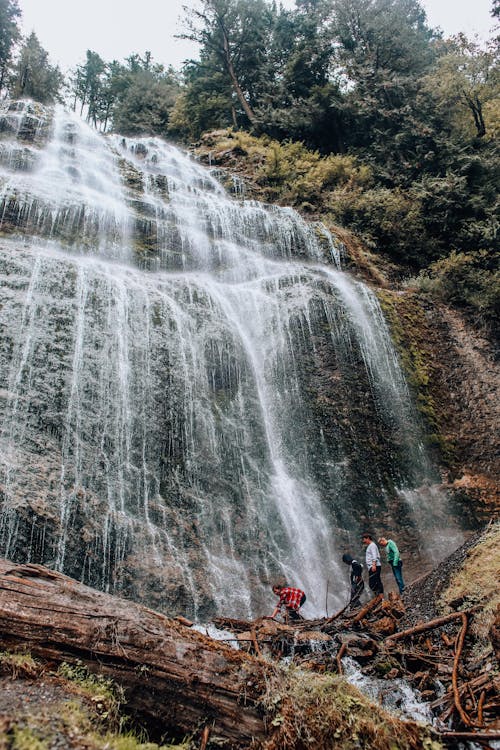 People at Bridal Veil Falls